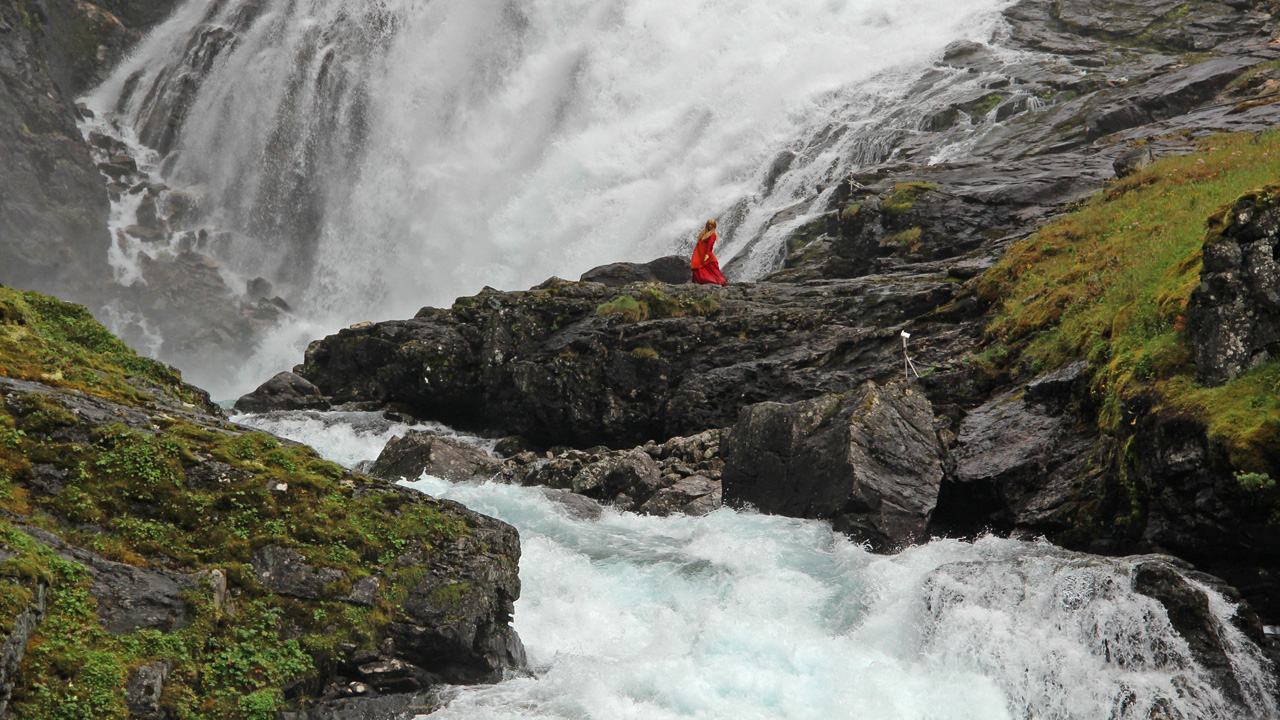 Kjosfossen vízesés