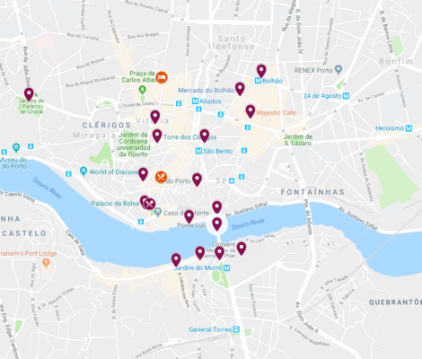 Porto turista térkép