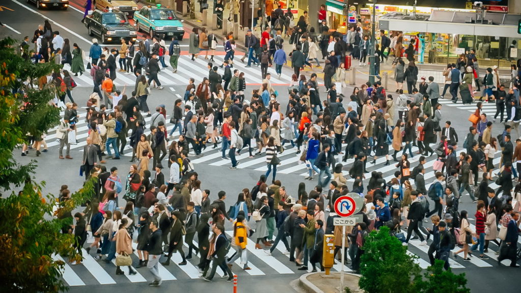 Shibuja Crossing zebra gyalogos átkelő