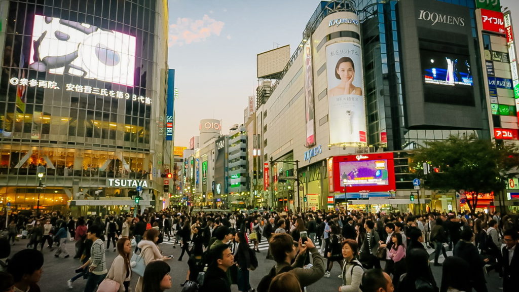 Shibuja Crossing zebra gyalogos átkelő