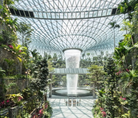 Jewel Changi reptér Szingapúr