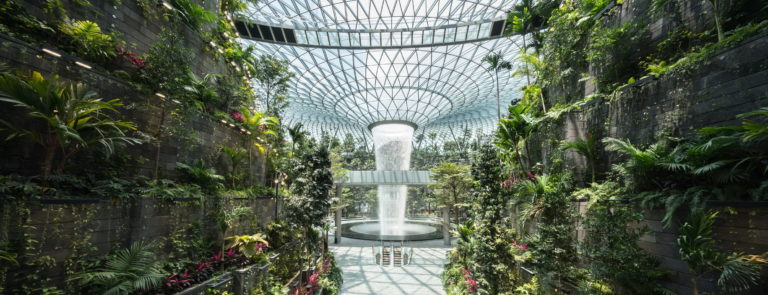 Jewel Changi reptér Szingapúr