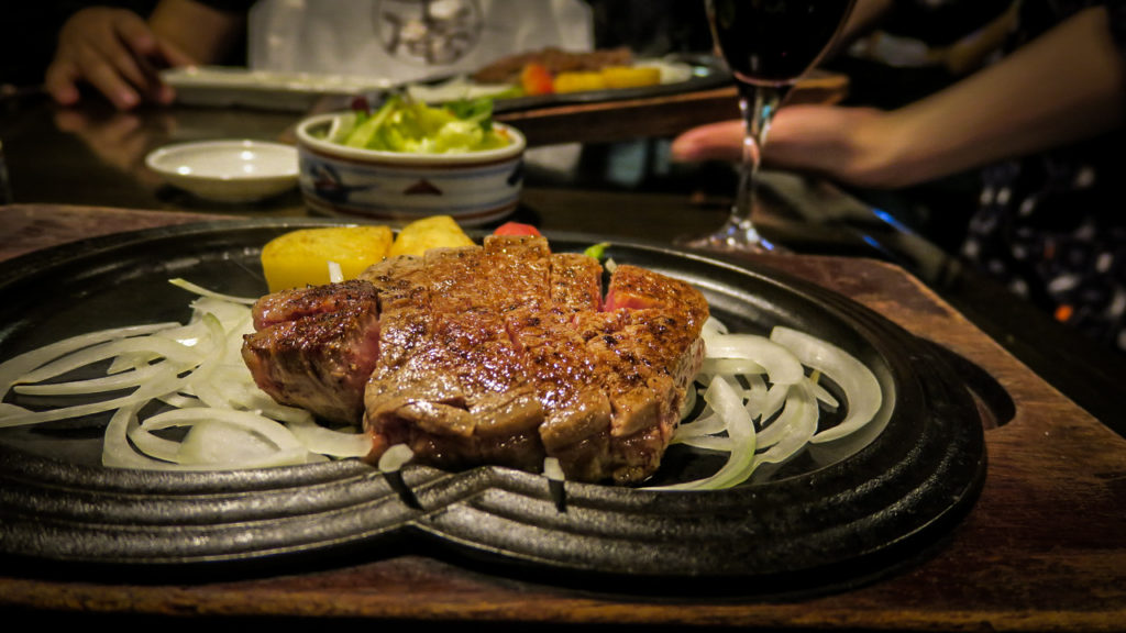 Kobe marha steak Japán