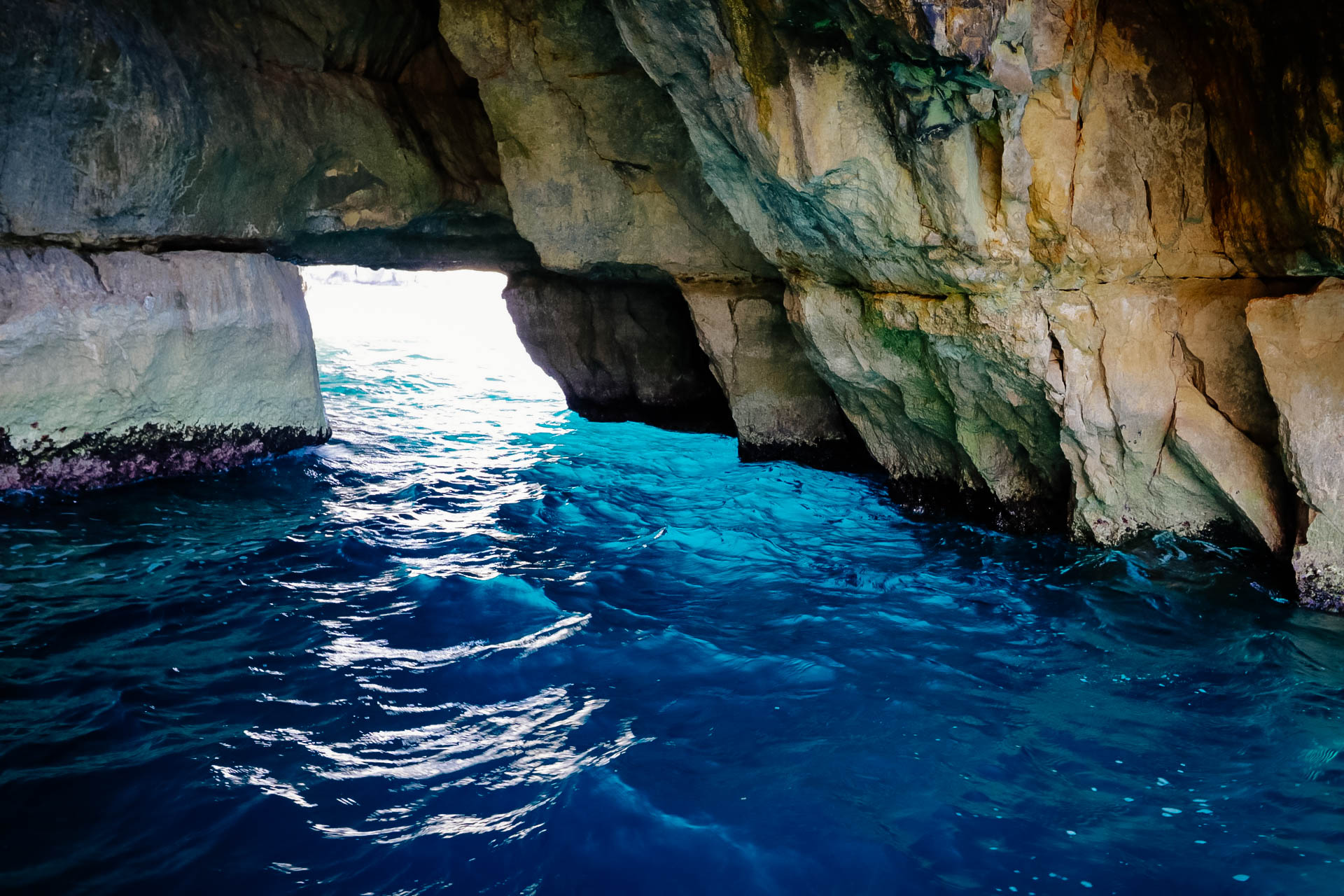 Blue grotto kék barlang Málta