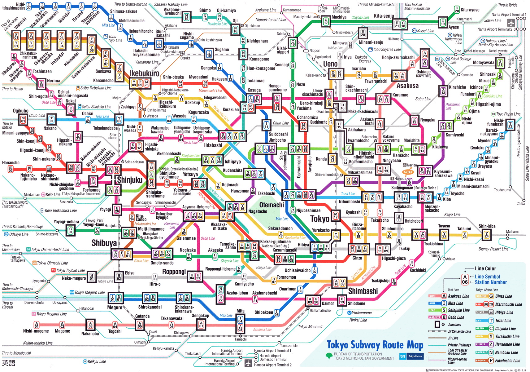 Tokio metro terkep 2019