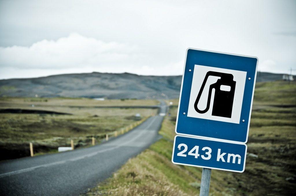 Benzinkút Izland