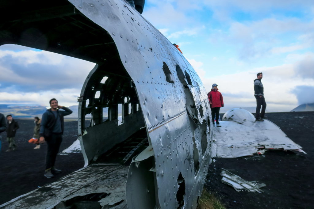 Izland DC3 repülő roncs