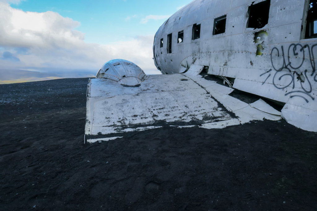 Izland DC3 repülő roncs