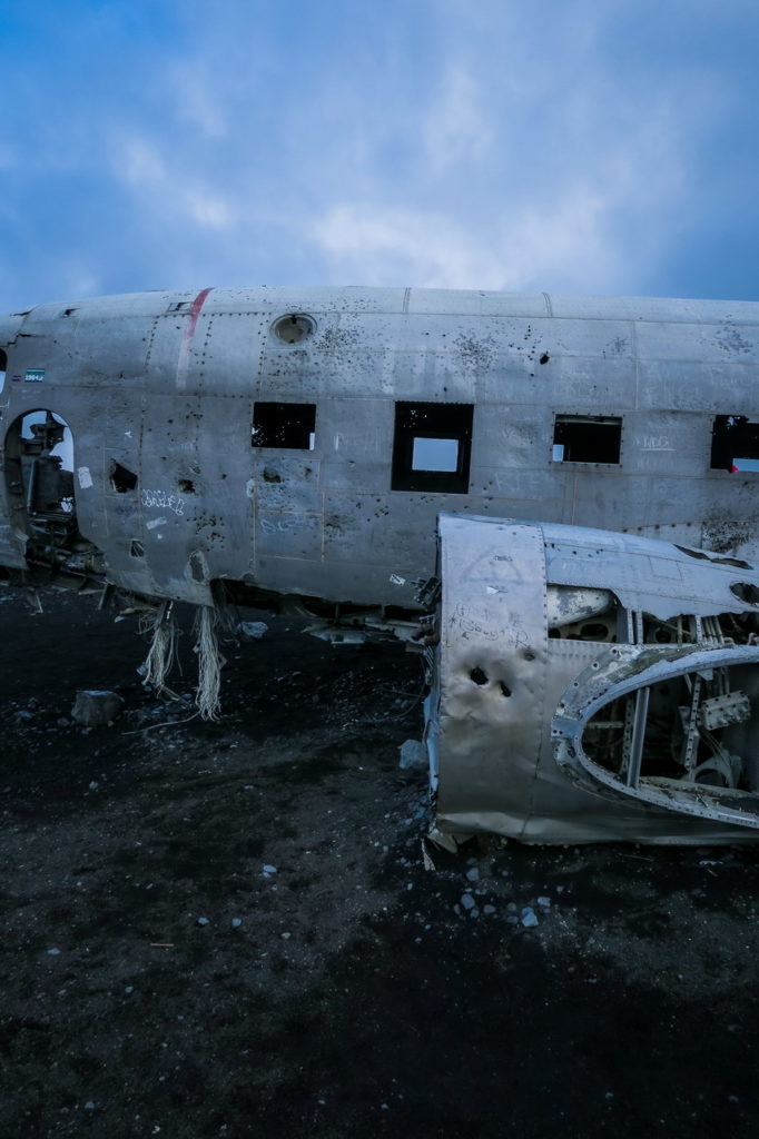 Izland DC3 repülő roncs