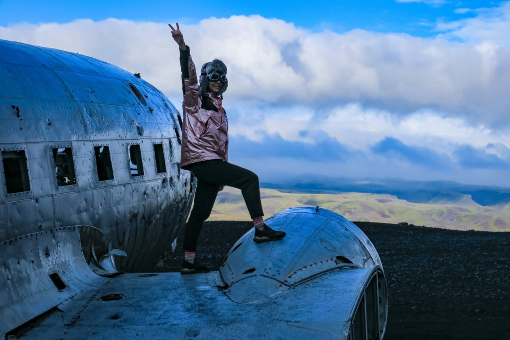Izland DC3 repülő roncs