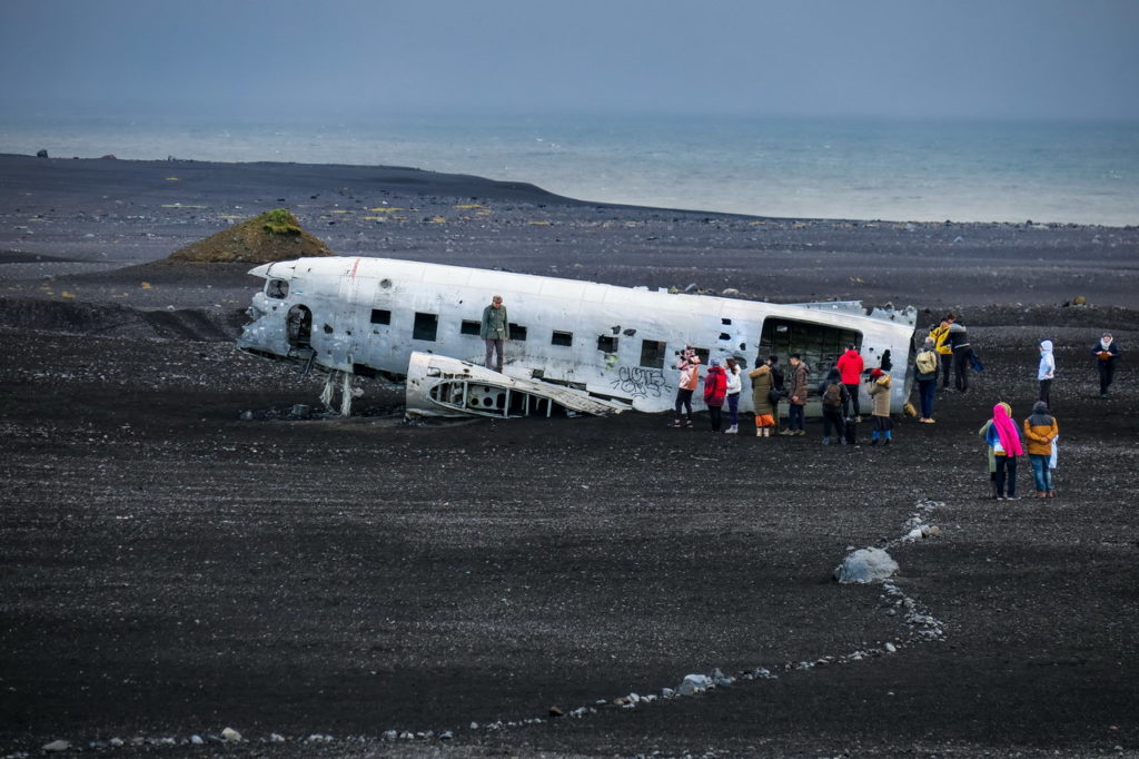 Izland DC3 repülő roncs