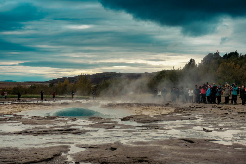 Strokkur gejzír Izland