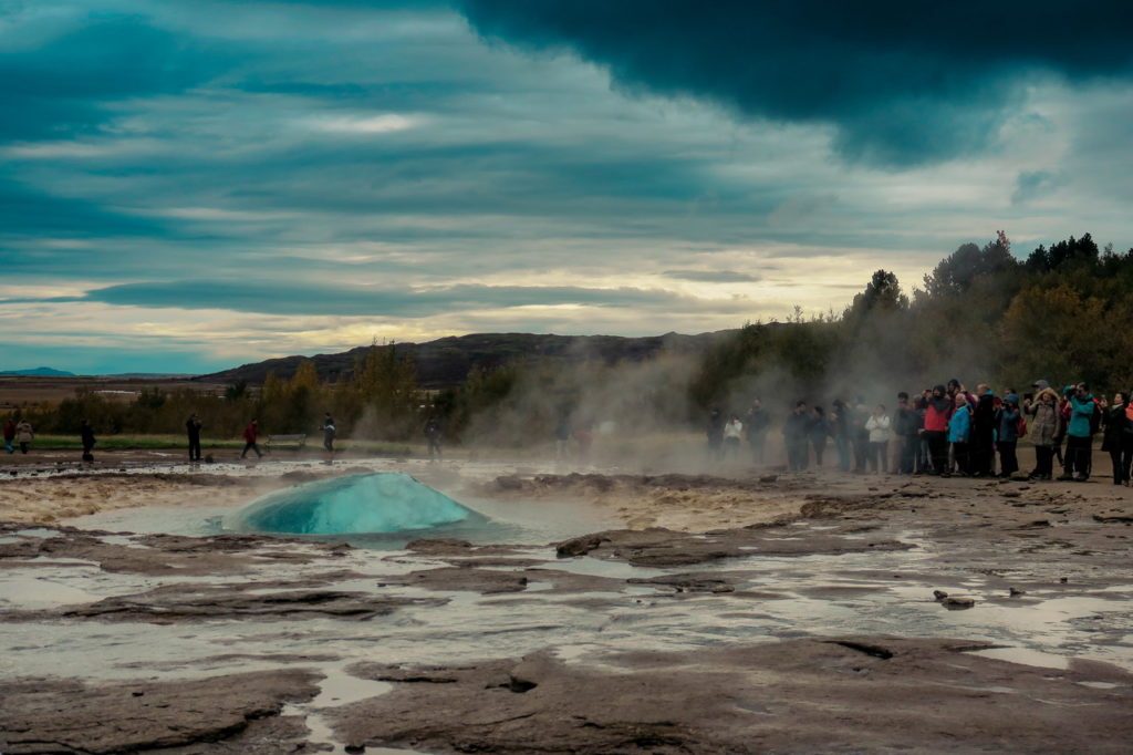 Strokkur gejzír Izland