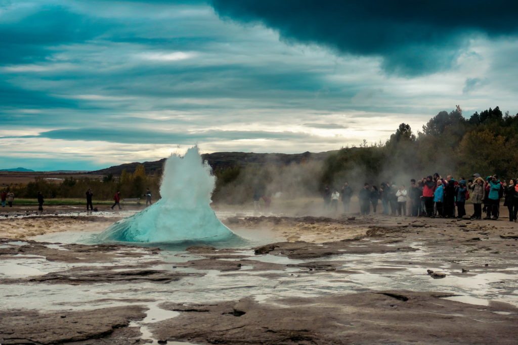 Strokkur gejzír Izland