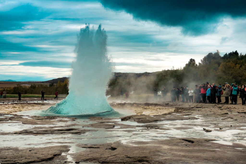 Strokkur gejzír Izland