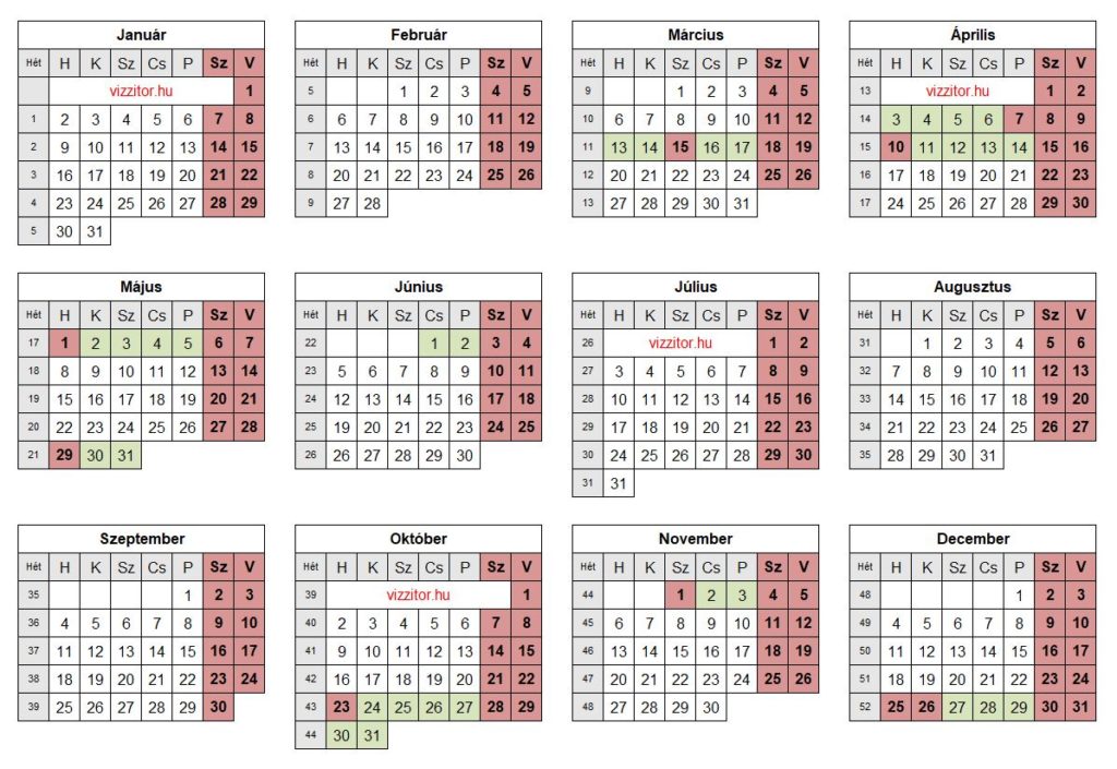 Munkaszüneti napok 2023