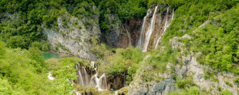 Plitvicei tavak vízesés